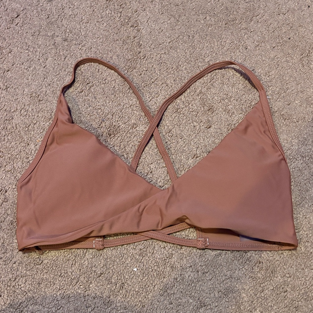 SHEIN Brown Bikini Top